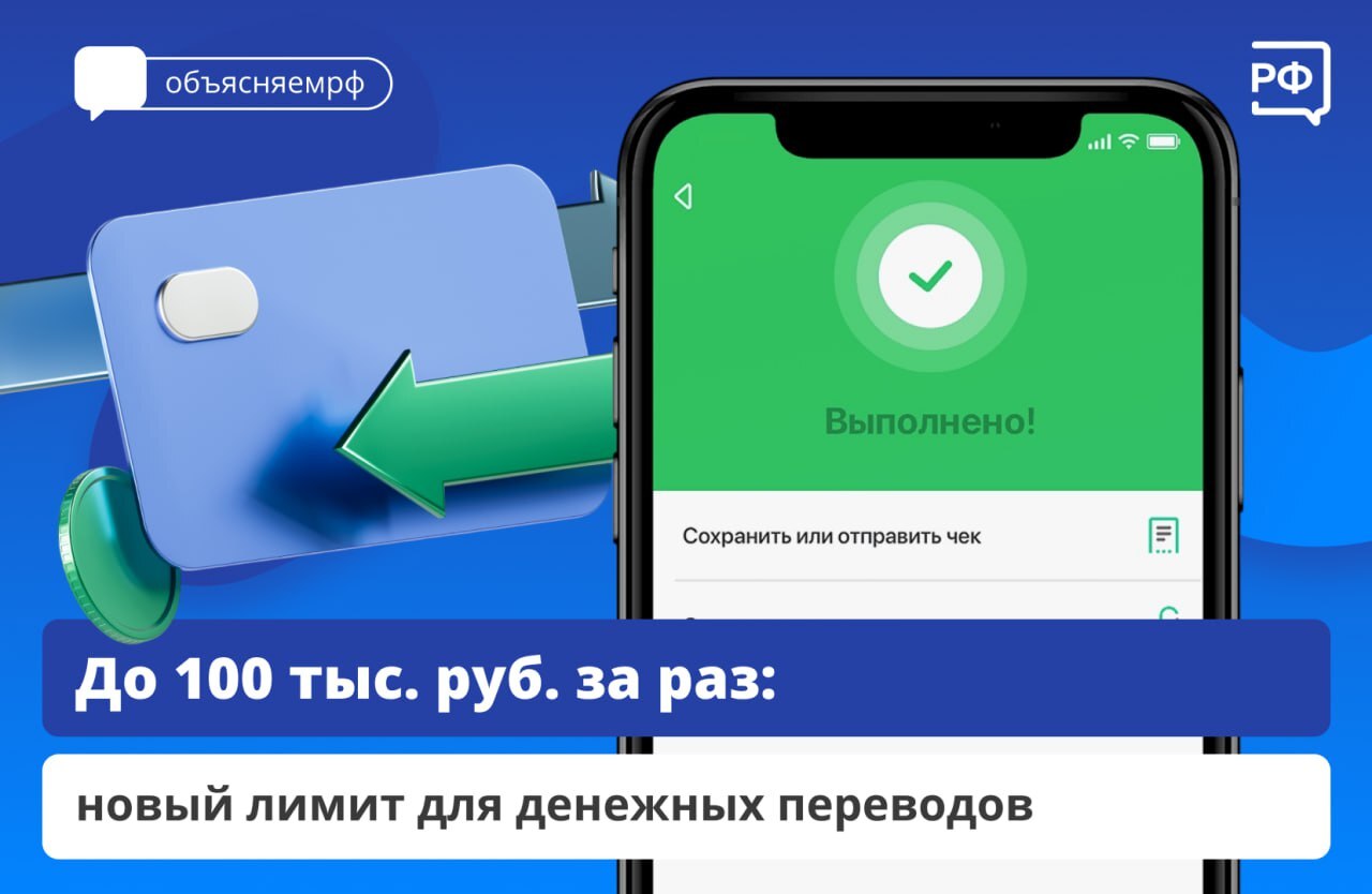 С 30 мая в России начнёт действовать лимит для разовых переводов без открытия счёта.