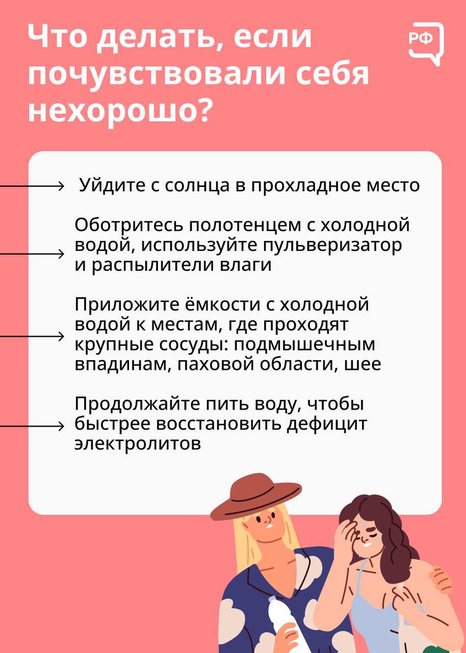 Как избежать теплового удара?.