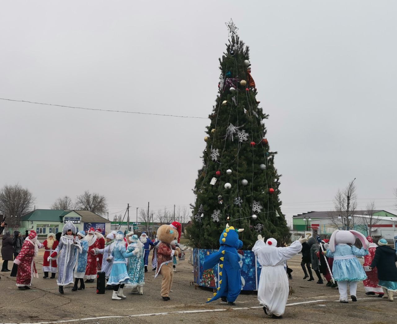 В Краснопартизанском районе дан старт новогодним праздникам  .