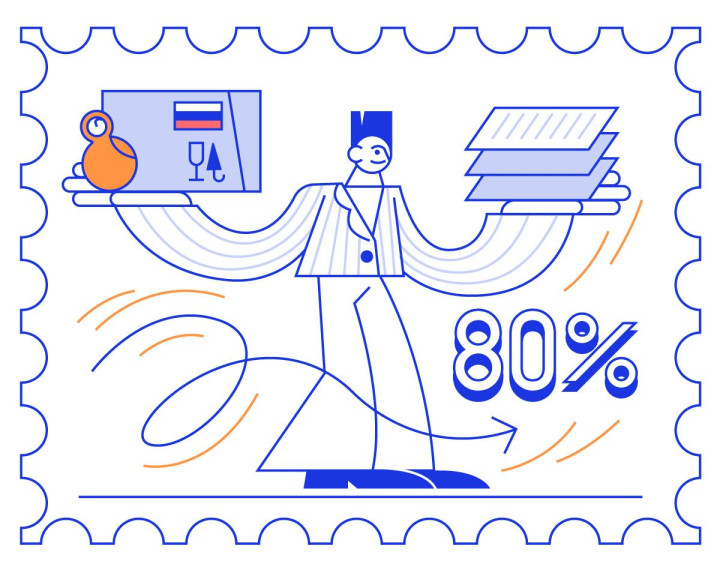 Экспортеры получат скидку 80% на доставку Почтой. Экспортеры получат скидку 80% на доставку Почтой.
