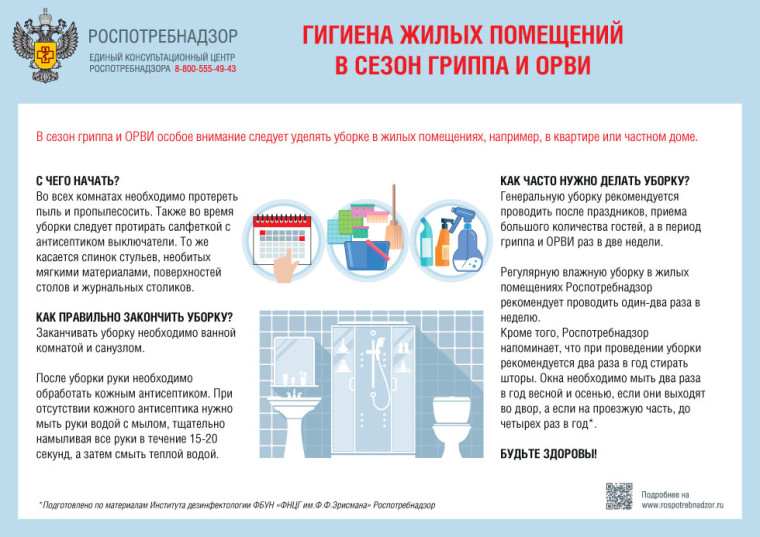 Роспотребнадзор напоминает о гигиене жилых помещений в сезон гриппа и ОРВИ. Роспотребнадзор напоминает о гигиене жилых помещений в сезон гриппа и ОРВИ.
